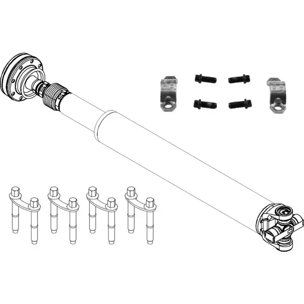 Spicer 10335066 Driveshaft Assembly Kit, Fits 2021+ Ford Bronco, AWD, 2 Door (Short Wheel Base) with Ultimate Dana 60 Rear Axle - NON-RETURNABLE