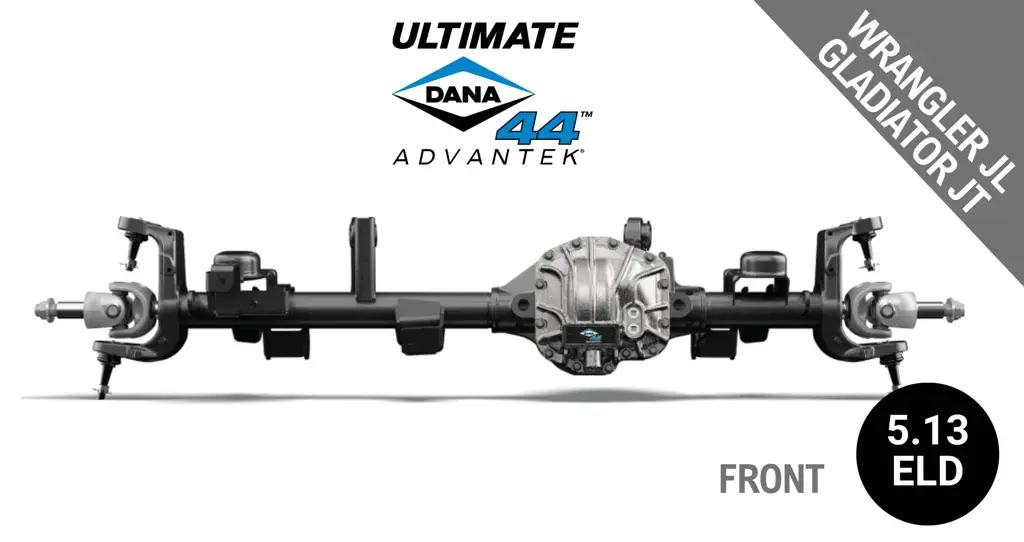Ultimate Dana 44™ AdvanTEK® Crate Axle, Fits 2018+ Wrangler JL, 2020+ Gladiator JT - Front Axle - 5.13 Gear Ratio, Electronic Locking Differential - 10047718 - NON-RETURNABLE