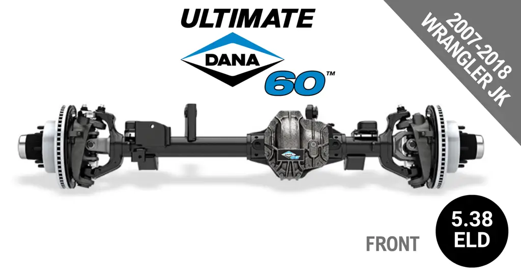 Ultimate Dana 60™ Crate Axle, Fits 2007-2018 Jeep Wrangler JK - Front Axle - 5.38 Gear Ratio, Eaton ELocker® - 10005777 - NON-RETURNABLE